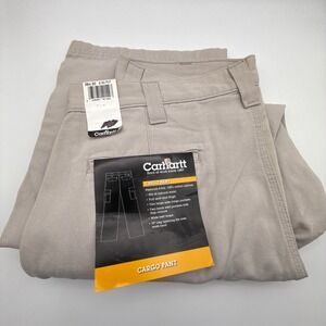Carhartt B182 PUT Mens Cargo Pant Dungaree Fit Cotton Canvas Khaki Tan 38x30 NWT
